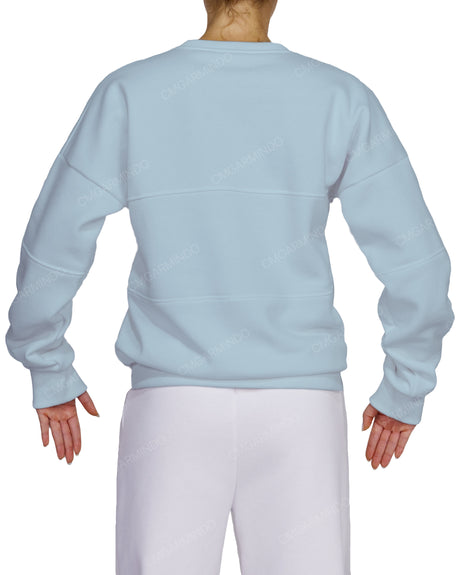 Oversized Drop Shoulder Panel Sweatshirt