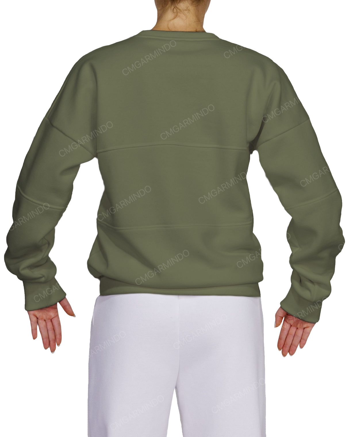 Oversized Drop Shoulder Panel Sweatshirt