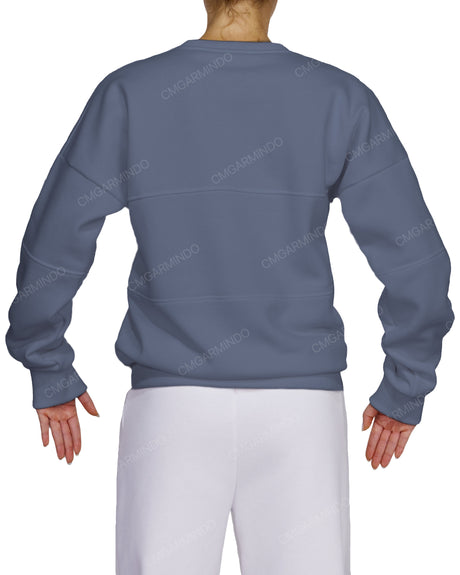 Oversized Drop Shoulder Panel Sweatshirt