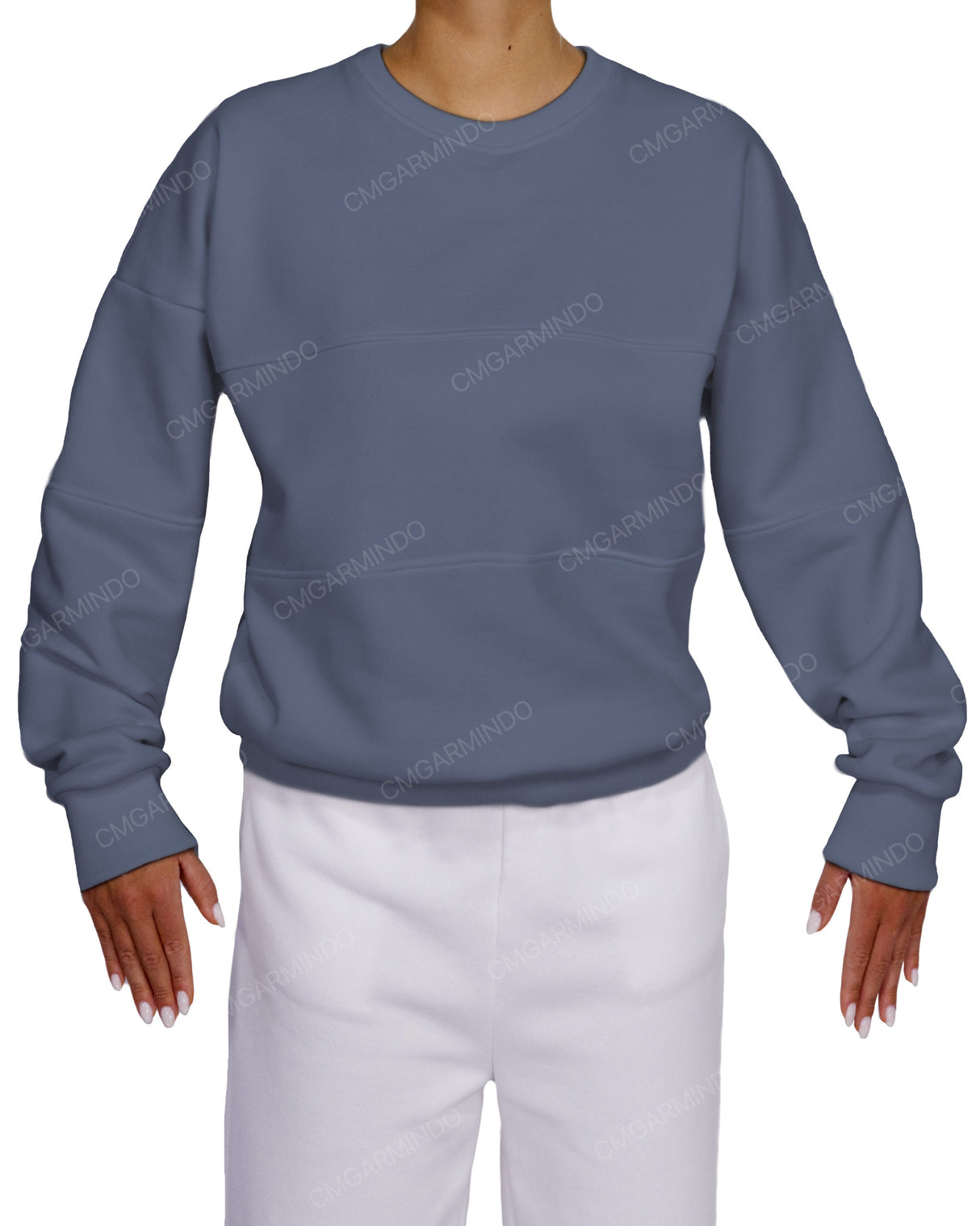 Oversized Drop Shoulder Panel Sweatshirt