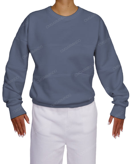 Oversized Drop Shoulder Panel Sweatshirt