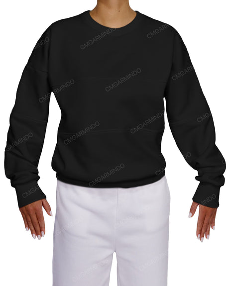 Oversized Drop Shoulder Panel Sweatshirt