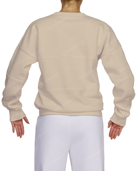 Oversized Drop Shoulder Panel Sweatshirt