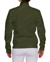 High Neck 1/4 Zip Sweatshirt
