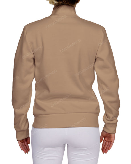 High Neck 1/4 Zip Sweatshirt