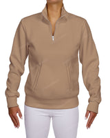 High Neck 1/4 Zip Sweatshirt
