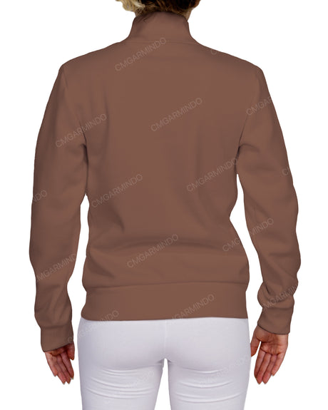 High Neck 1/4 Zip Sweatshirt