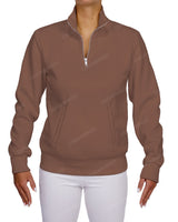 High Neck 1/4 Zip Sweatshirt