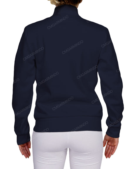 High Neck 1/4 Zip Sweatshirt