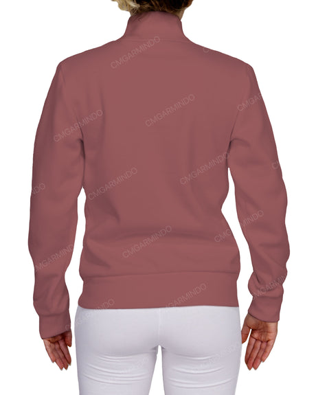 High Neck 1/4 Zip Sweatshirt