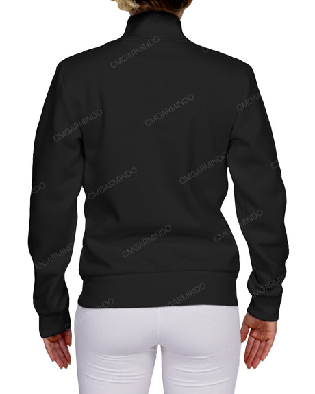High Neck 1/4 Zip Sweatshirt