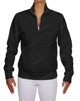 High Neck 1/4 Zip Sweatshirt