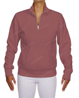 High Neck 1/4 Zip Sweatshirt