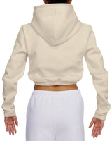Elastic Hem Crop Hoodie