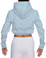 Elastic Hem Crop Hoodie
