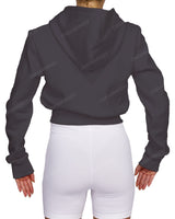 Zip-Up Crop Hoodie
