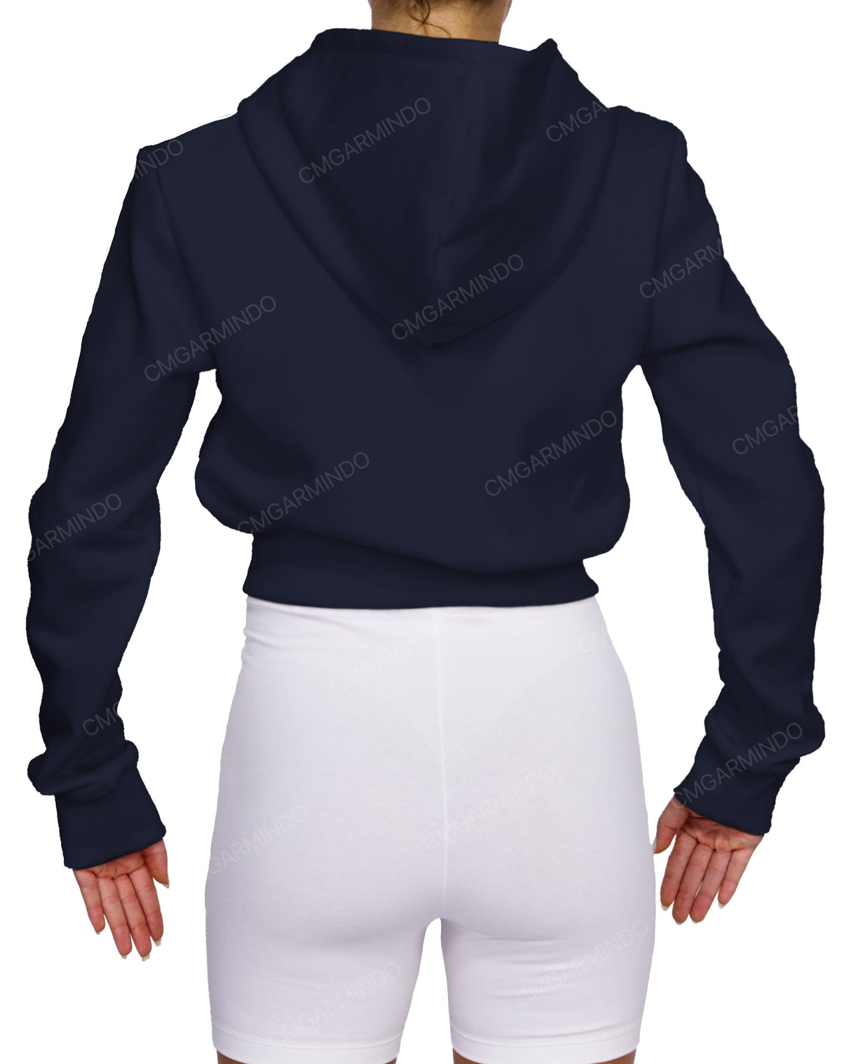 Zip-Up Crop Hoodie