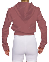 Zip-Up Crop Hoodie
