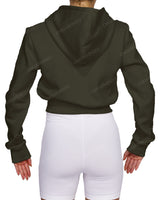 Zip-Up Crop Hoodie