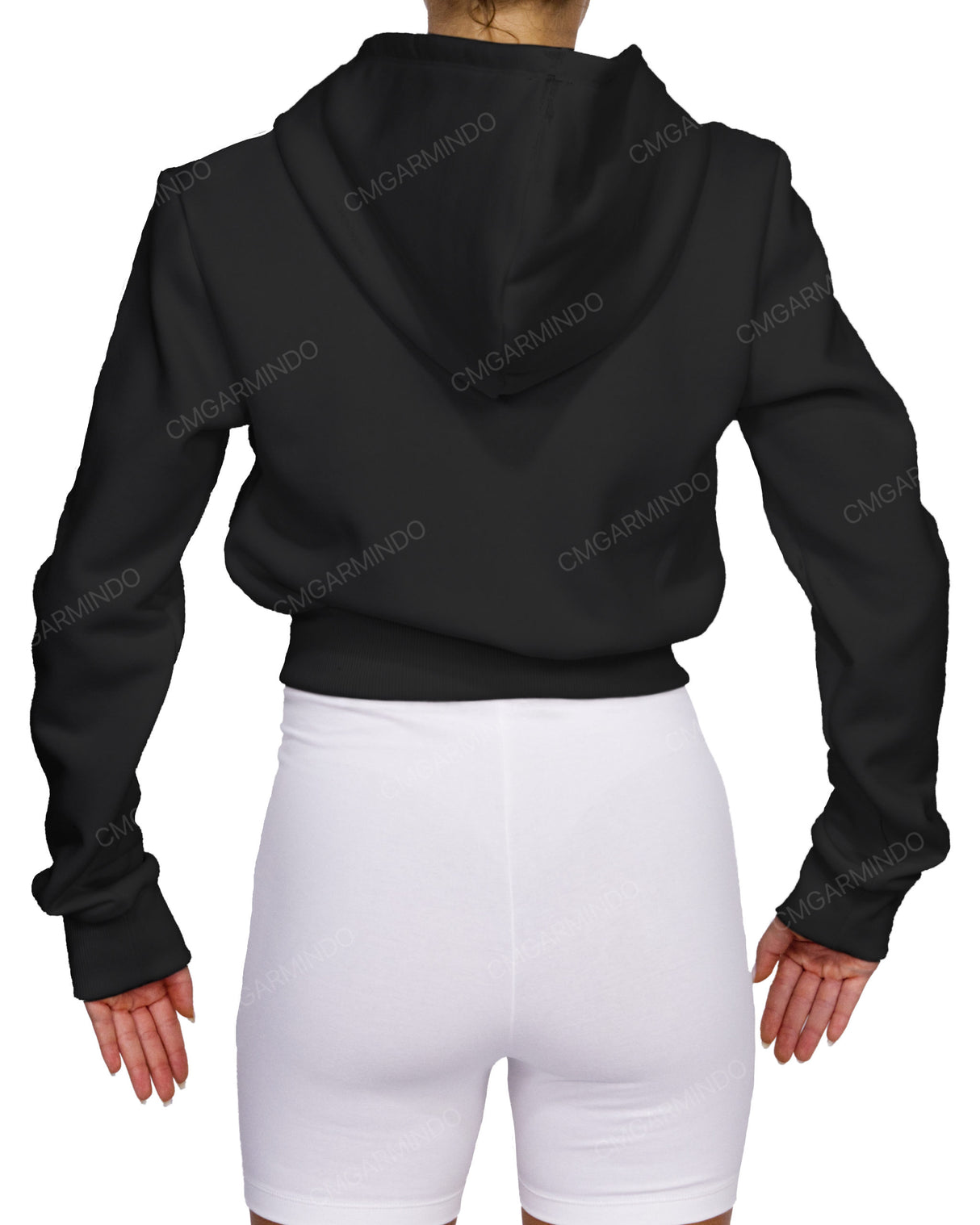 Zip-Up Crop Hoodie