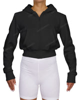 Zip-Up Crop Hoodie