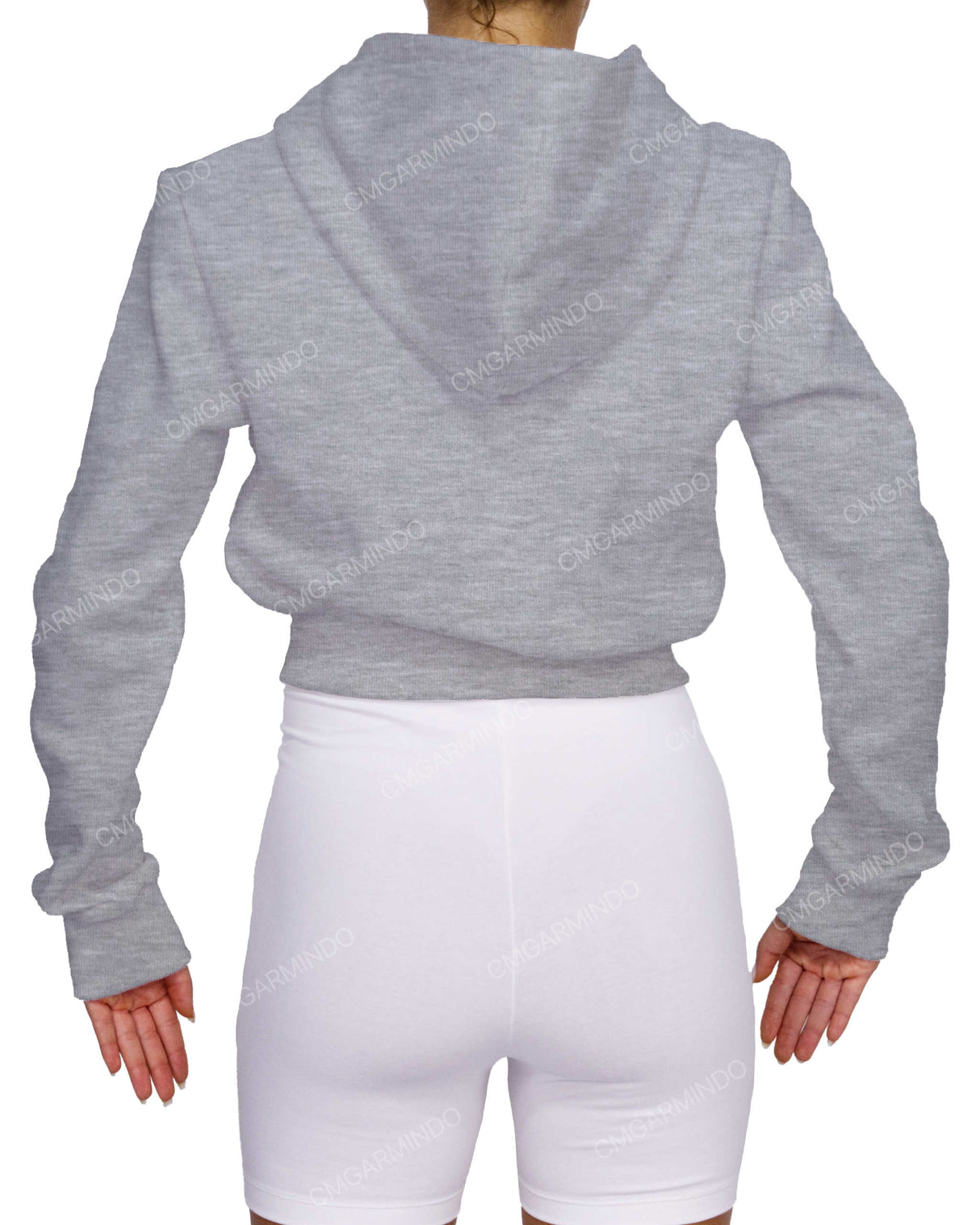 Zip-Up Crop Hoodie