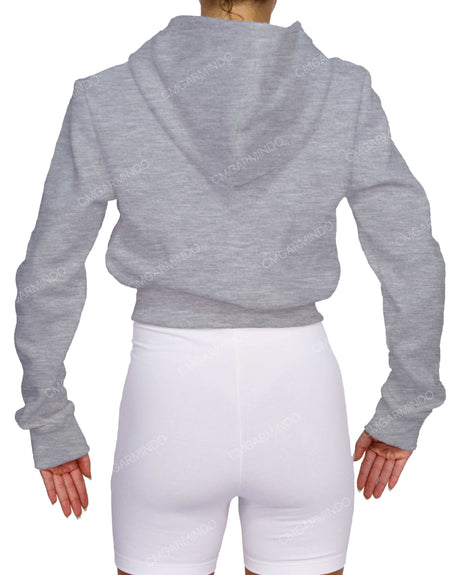 Zip-Up Crop Hoodie