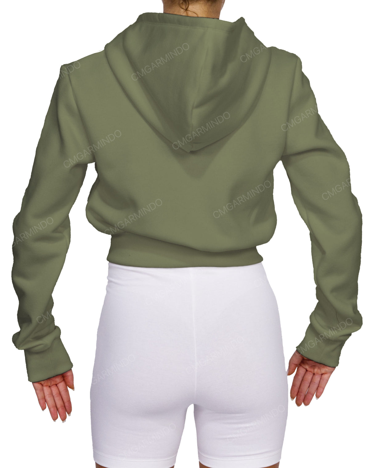 Zip-Up Crop Hoodie