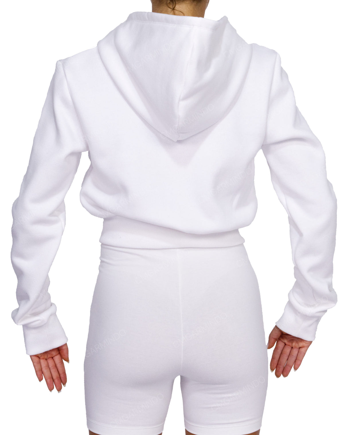 Zip-Up Crop Hoodie