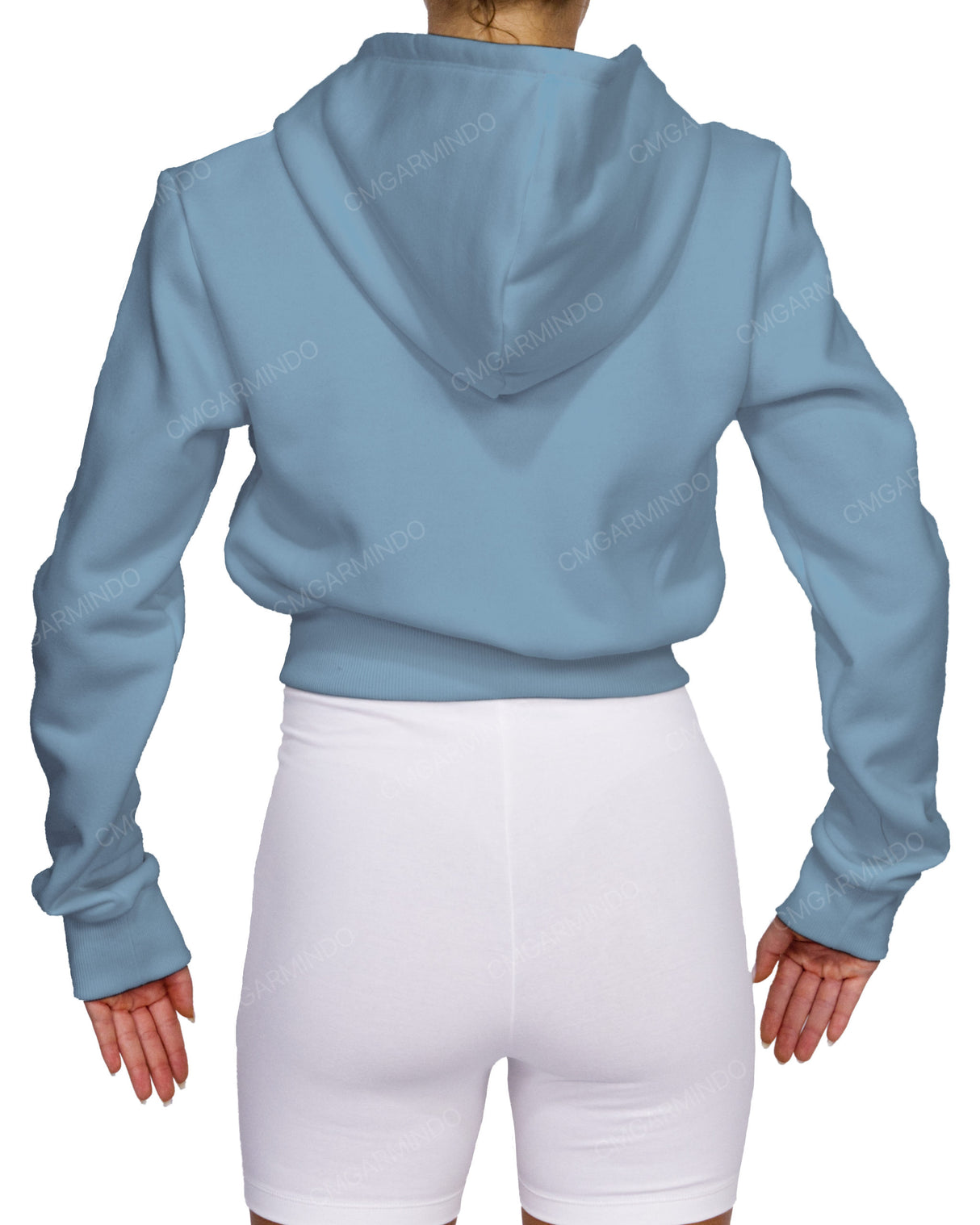 Zip-Up Crop Hoodie