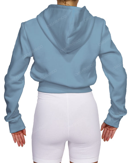 Zip-Up Crop Hoodie