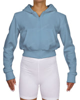 Zip-Up Crop Hoodie