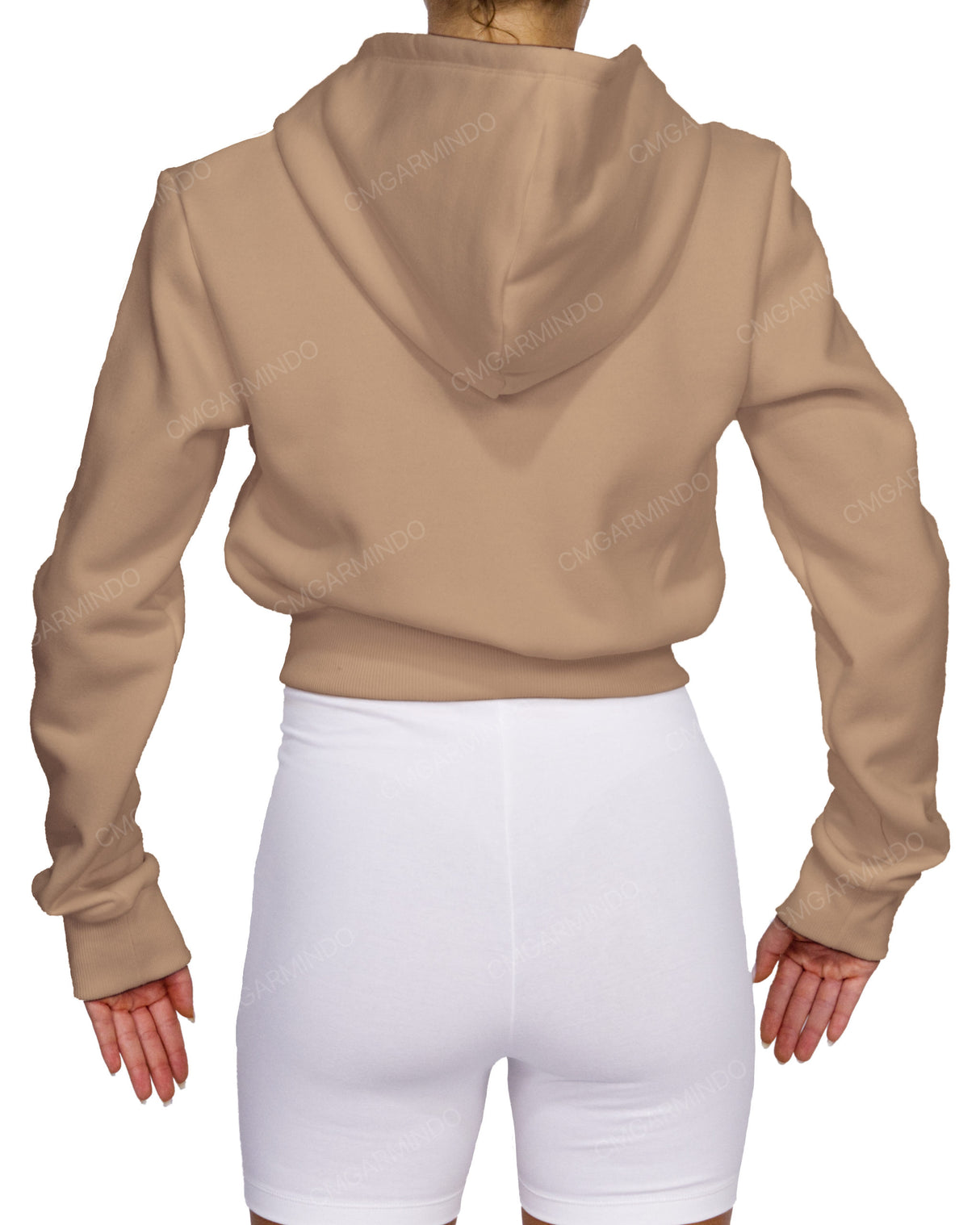 Zip-Up Crop Hoodie