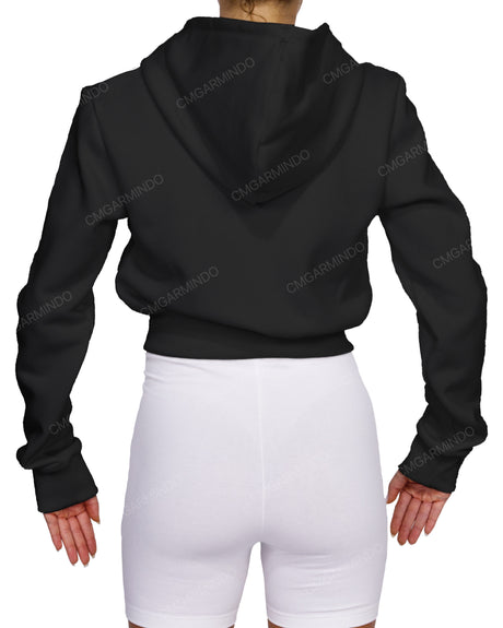 Zip-Up Crop Hoodie