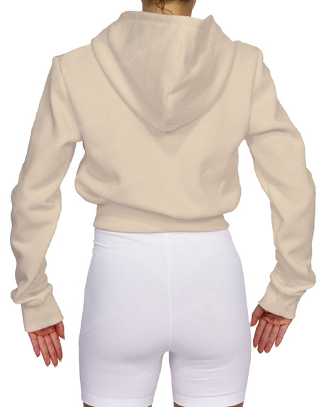 Zip-Up Crop Hoodie
