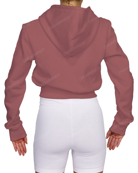 Zip-Up Crop Hoodie