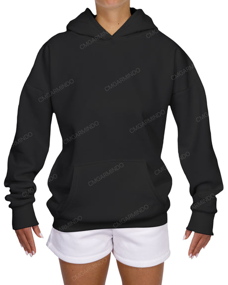 Oversized Wrap Hood Drop Shoulder Hoodie