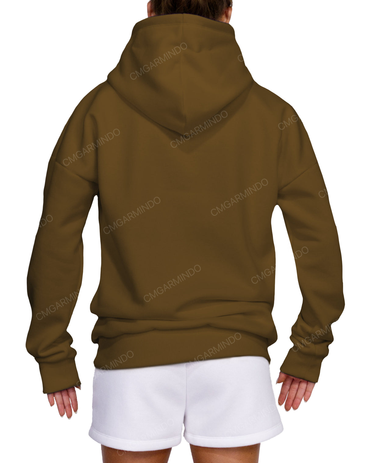 Oversized Wrap Hood Drop Shoulder Hoodie