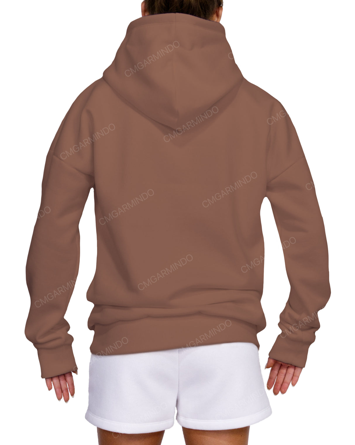 Oversized Wrap Hood Drop Shoulder Hoodie