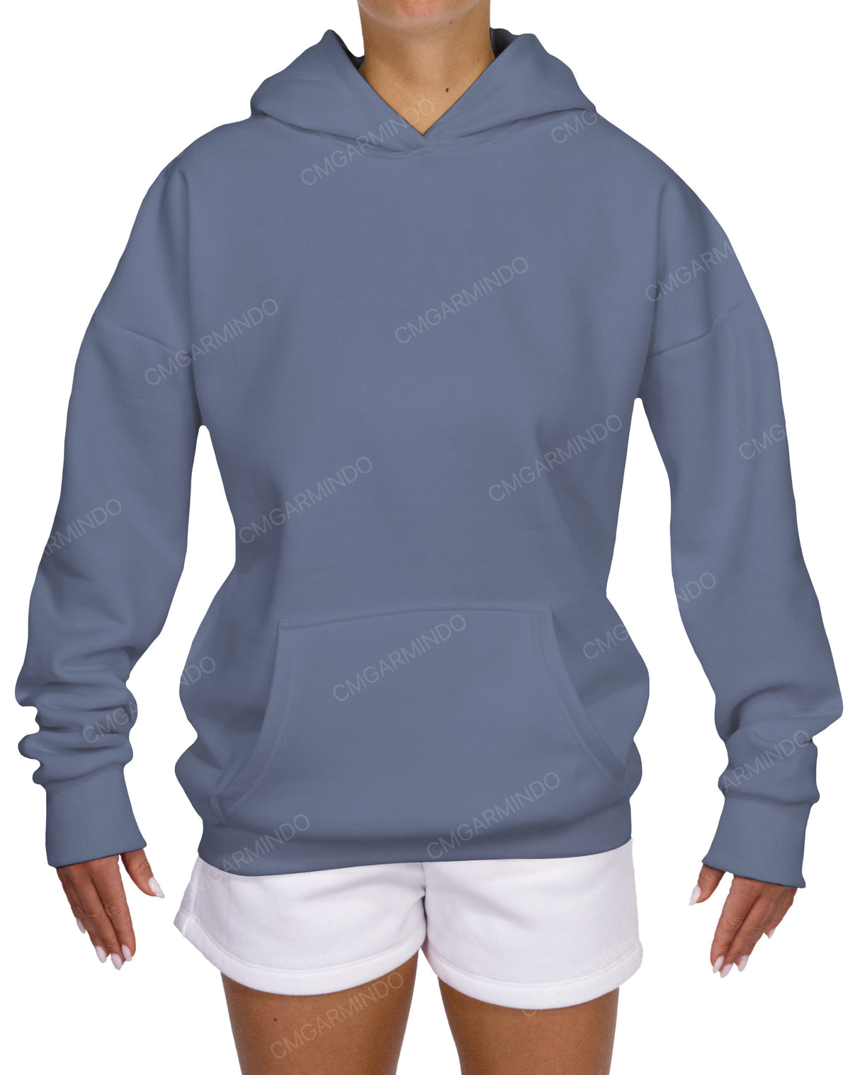 Oversized Wrap Hood Drop Shoulder Hoodie