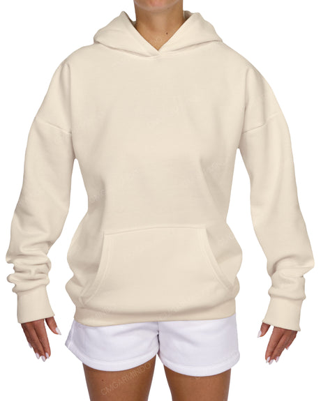 Oversized Wrap Hood Drop Shoulder Hoodie