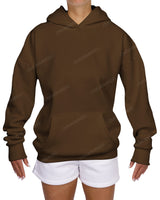 Oversized Wrap Hood Drop Shoulder Hoodie