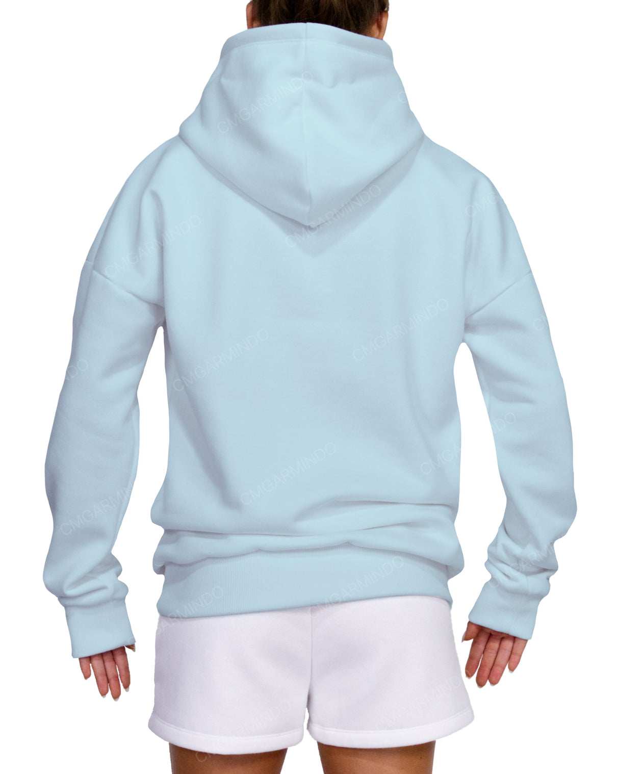 Oversized Wrap Hood Drop Shoulder Hoodie