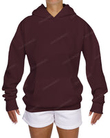 Oversized Wrap Hood Drop Shoulder Hoodie