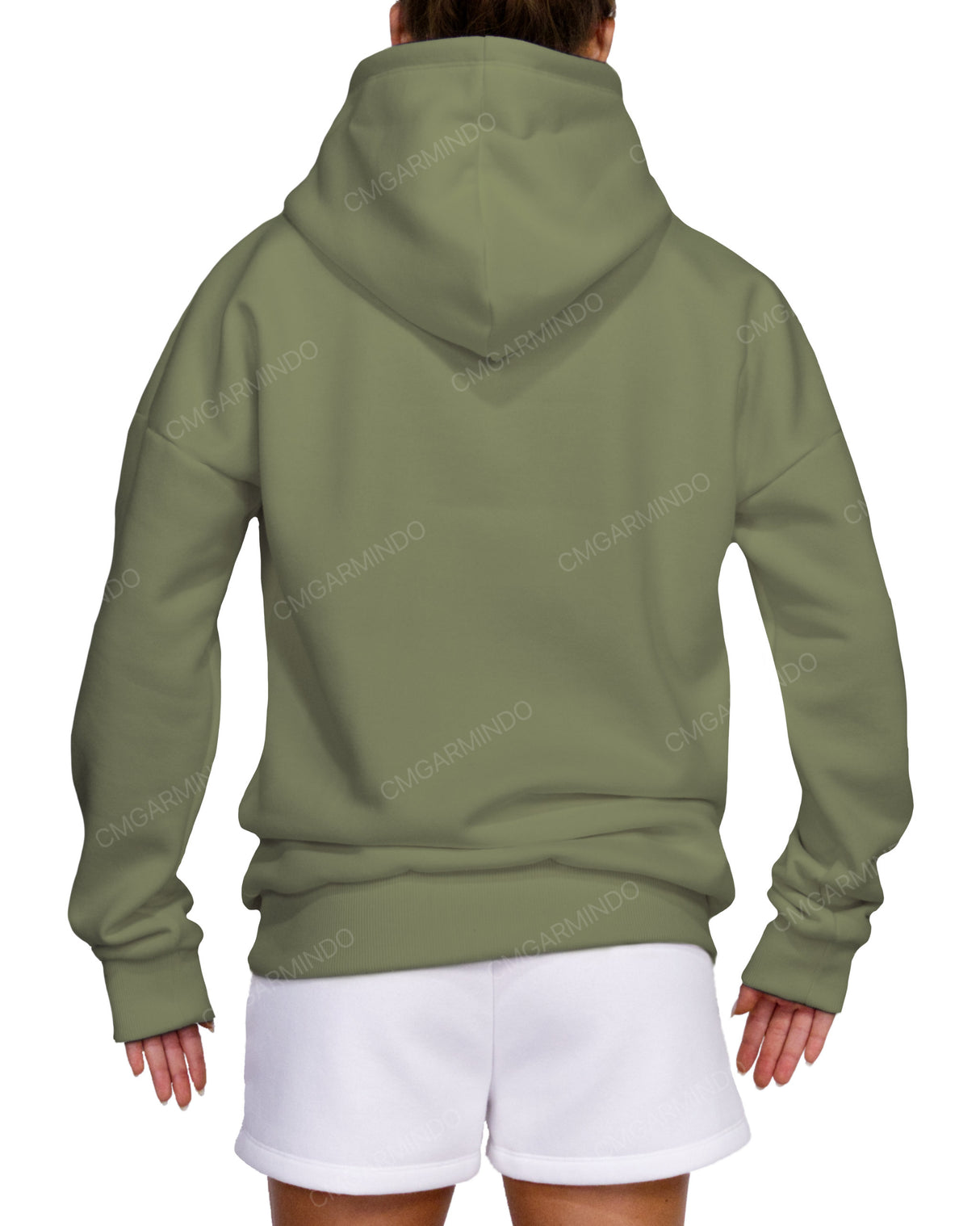 Oversized Wrap Hood Drop Shoulder Hoodie