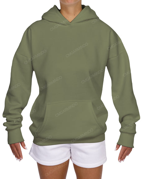 Oversized Wrap Hood Drop Shoulder Hoodie