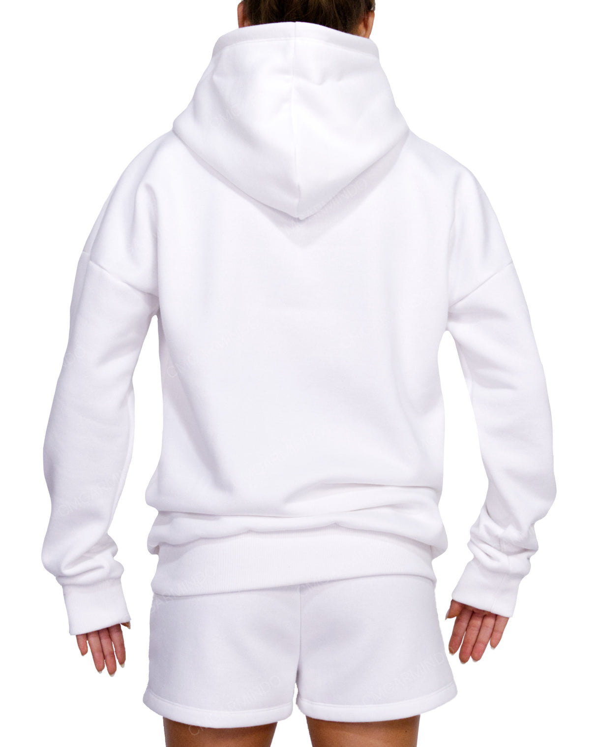 Oversized Wrap Hood Drop Shoulder Hoodie
