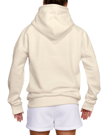 Oversized Wrap Hood Drop Shoulder Hoodie