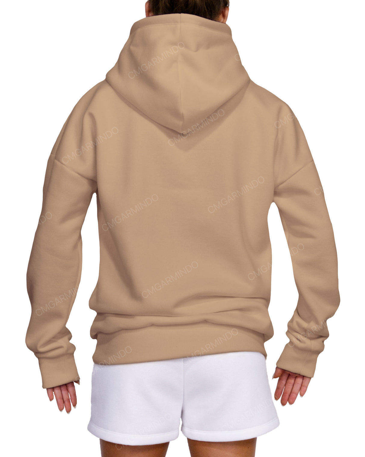 Oversized Wrap Hood Drop Shoulder Hoodie