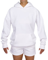 Oversized Wrap Hood Drop Shoulder Hoodie